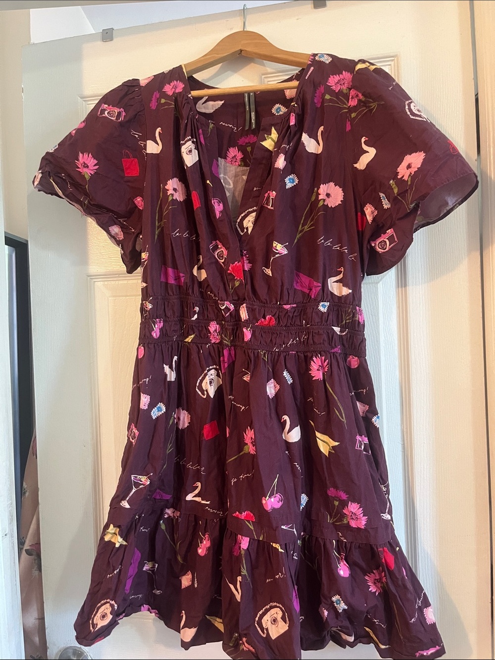 Anthropologie girlie mini dress